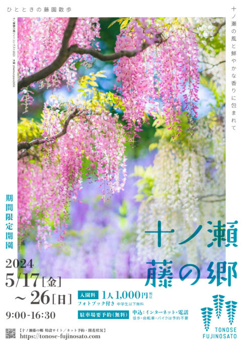 十ノ瀬藤の郷2024のチラシが完成しました